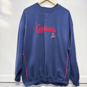 Vtg 90s MLB Lee Sport St. Louis Cardinals Pullover Crewneck Sweater Men's Sz XL